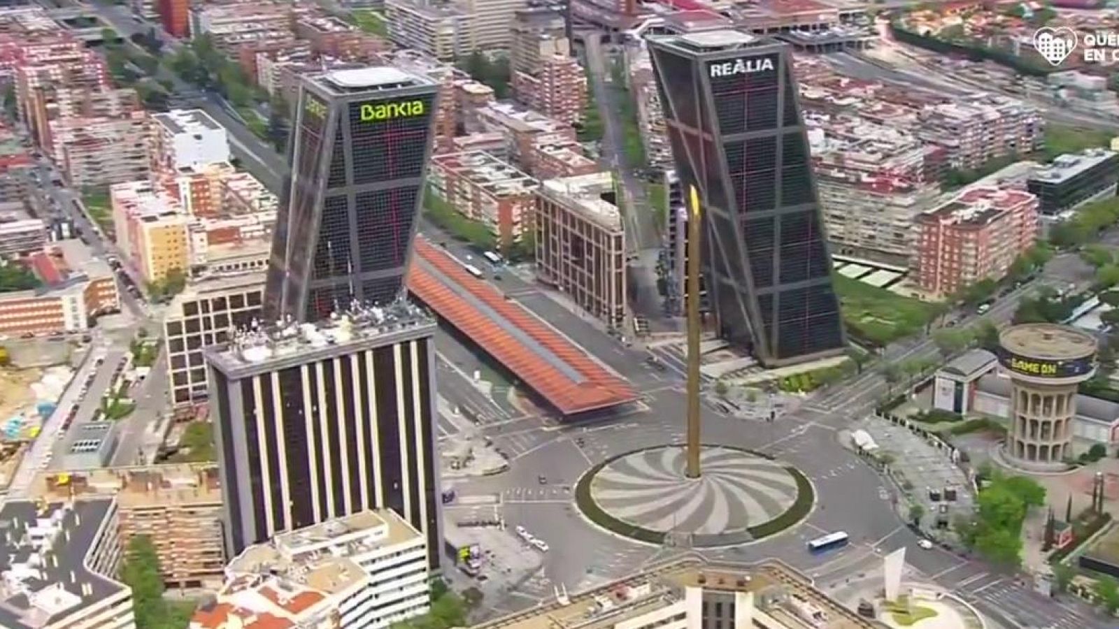 Madrid vacía, vista desde el aire