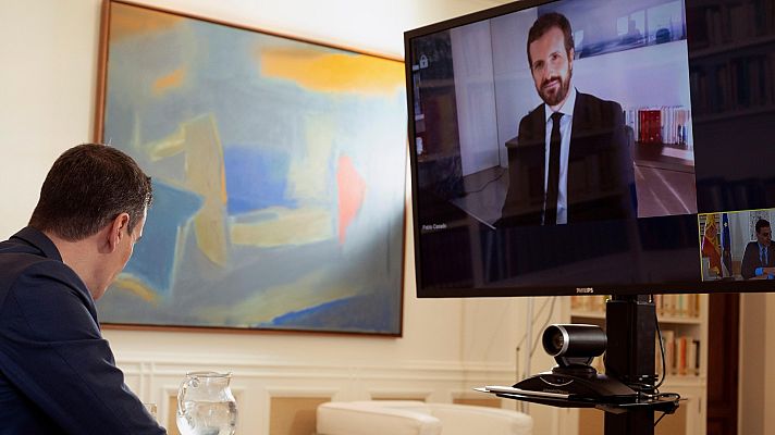 Informativo 24h - Casado propone a Sánchez un paquete de medidas urgentes para afrontar la crisis del coronavirus