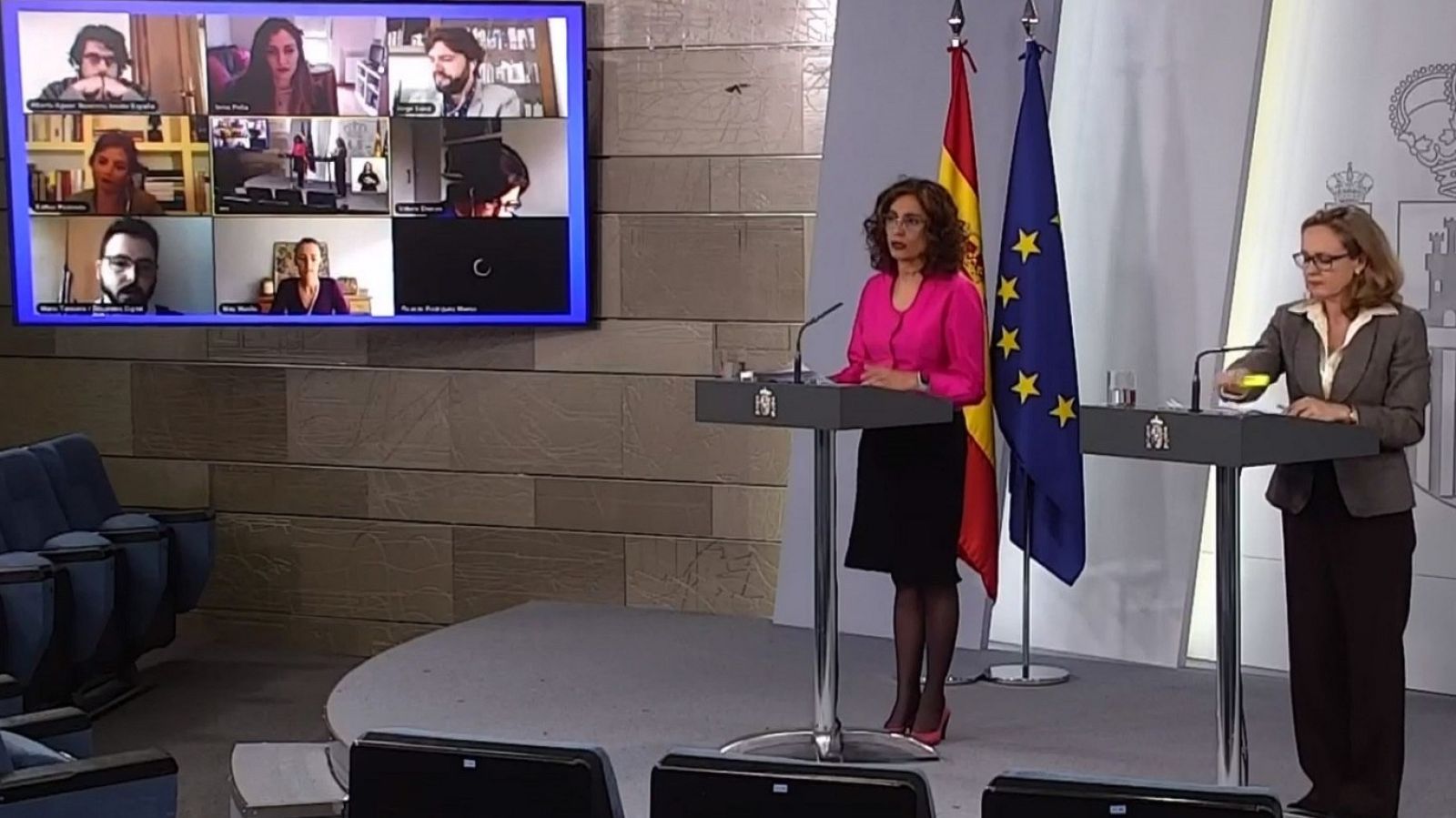 Especial informativo - Comparecencia de la ministra portavoz, y de la ministra deAsuntos Económicos - 21/04/20 - ver ahora