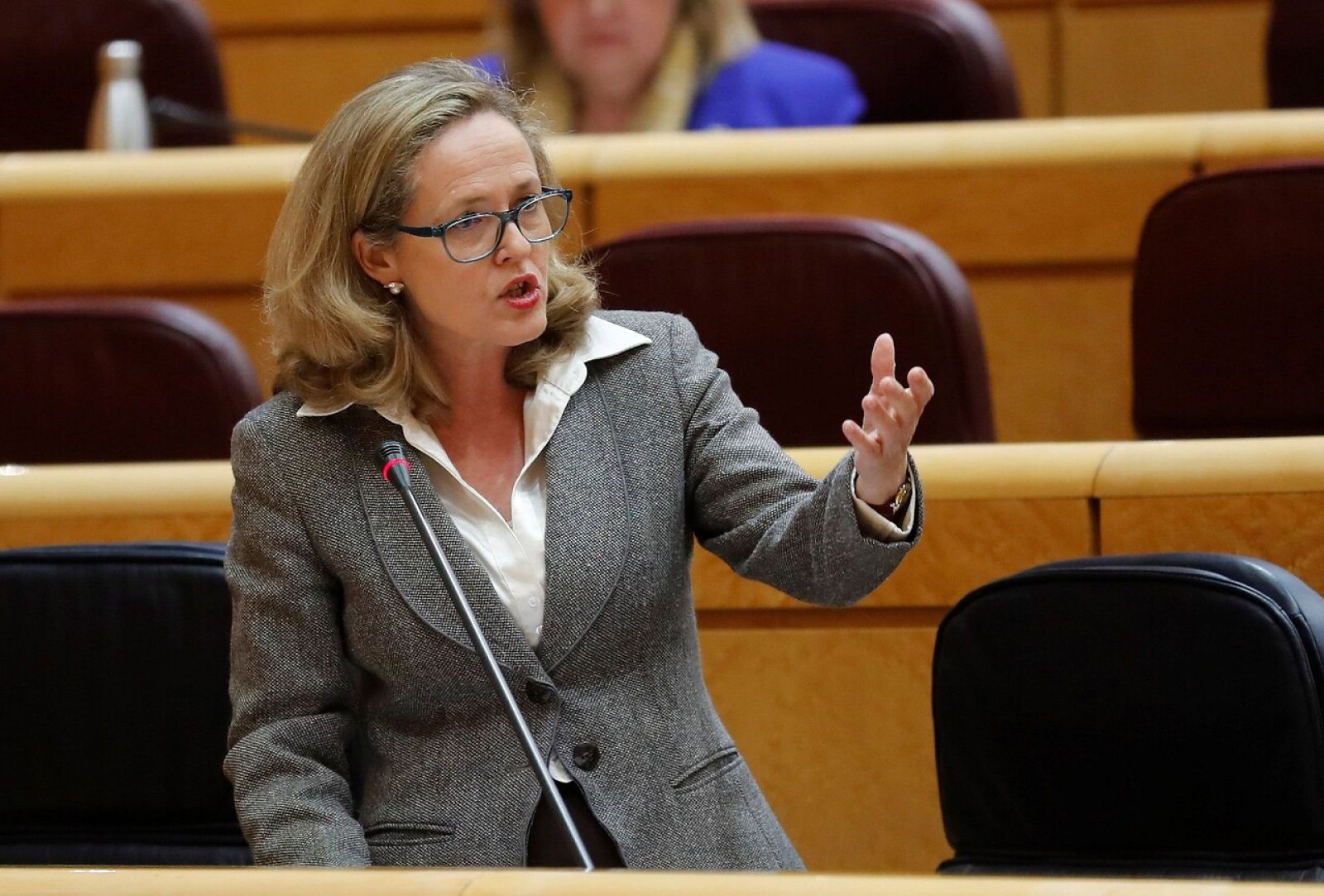 Tenso debate entre Nadia Calviño y Javier Maroto en el Senado: "Estamos a la espera de que nos apoyen y de que por una vez estén a la altura de las circunstancias" - RTVE.es | Ver