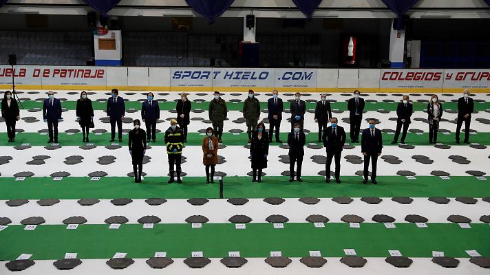 Telediario 1 - Cierra la morgue del Palacio de Hielo en Madrid