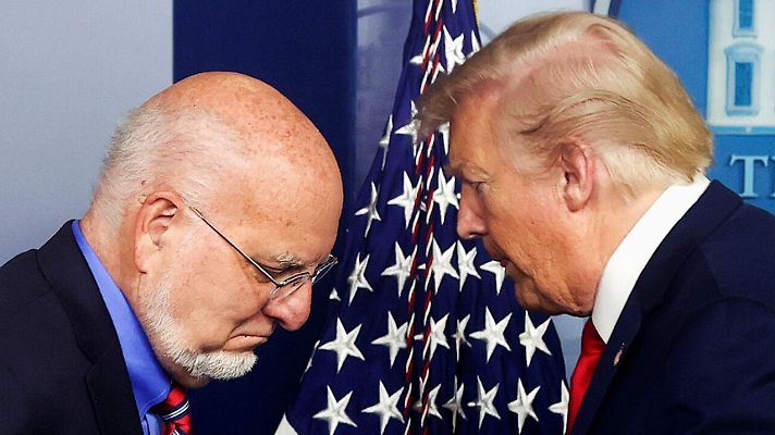 Telediario 1 - Trump discrepa de las decisiones de expertos y científicos