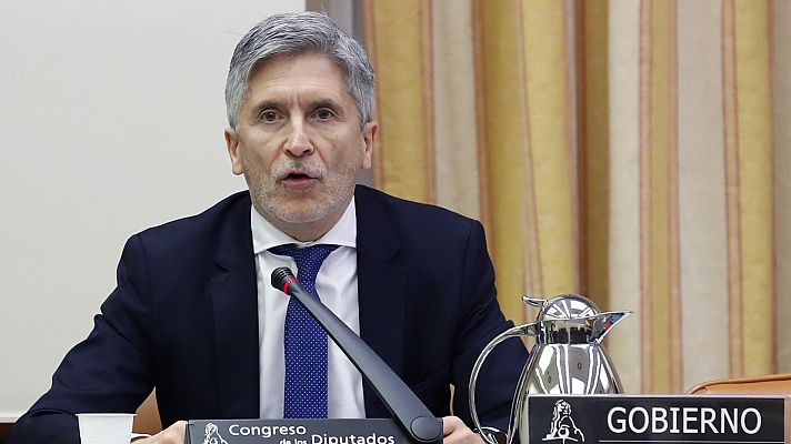 Telediario 1 - Marlaska niega haber ordenado perseguir a los críticos con el Gobierno por la crisis del coronavirus