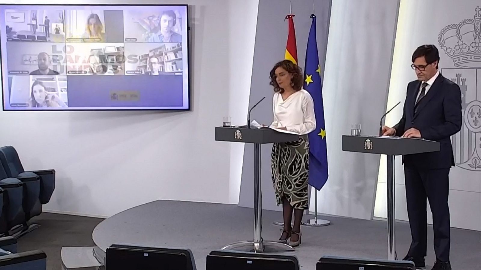 Especial informativo - Comparecencia de la ministra portavoz y del ministro de Sanidad - 24/04/20 - ver ahora