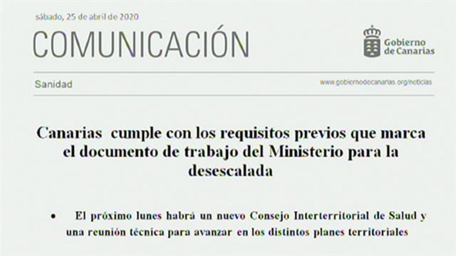 Canarias en 2' - 25/04/2020