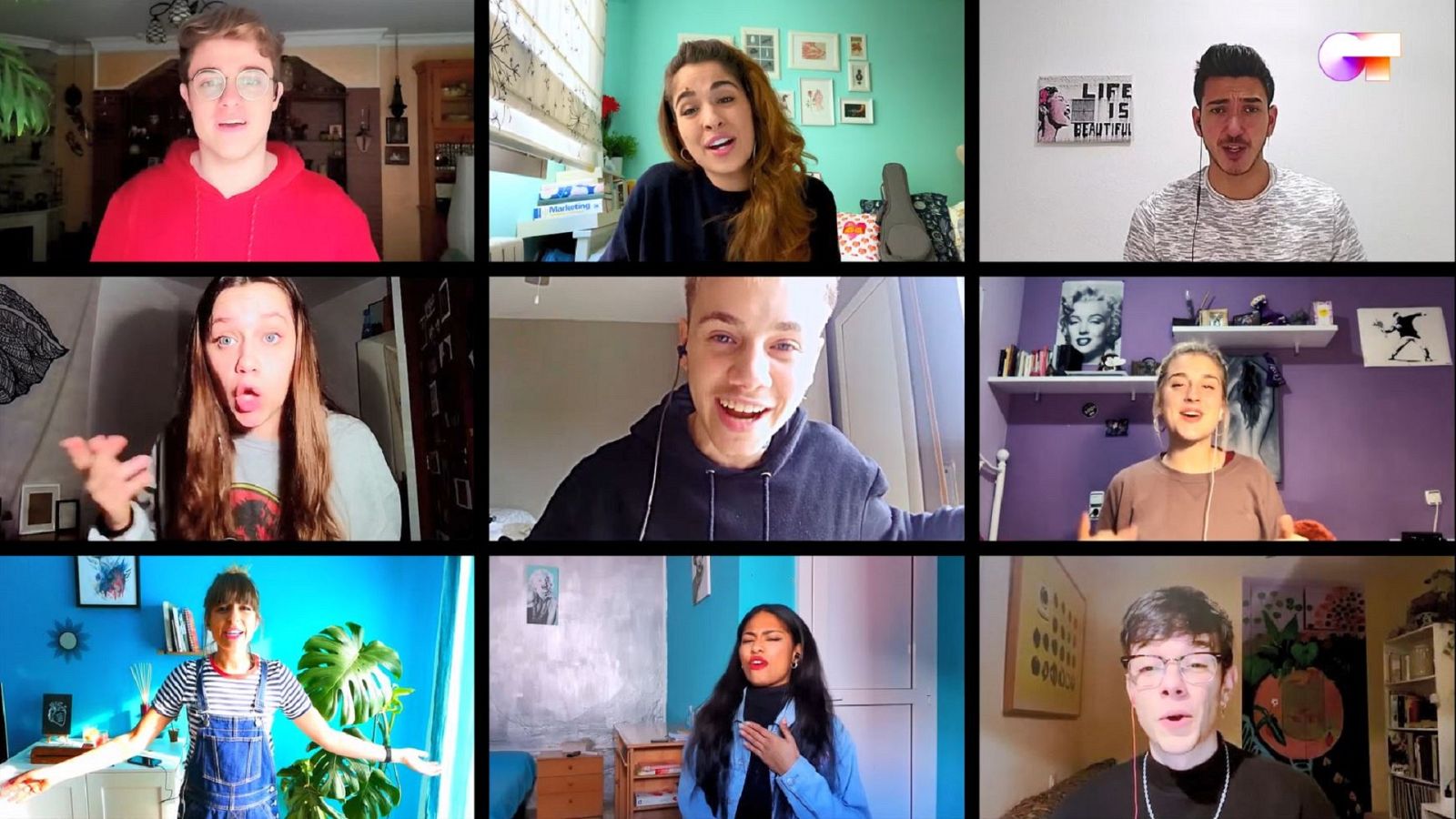 OT 2020 canta "Aire", de Pedro Marín, en el segundo pase de micros de #QuedOTenCasa