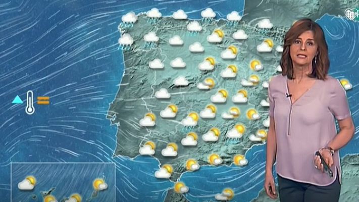 Telediario 1 - La Aemet prevé lluvias en Galicia, Cantabria, Navarra y Pirineos