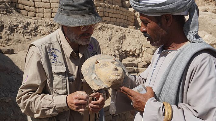 Telediario 1 - Dos décadas de descubrimientos de investigadores españoles en Egipto que esperan a ver la luz