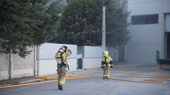  - Incendio en una fábrica de cloro en Sabiñánigo, Huesca