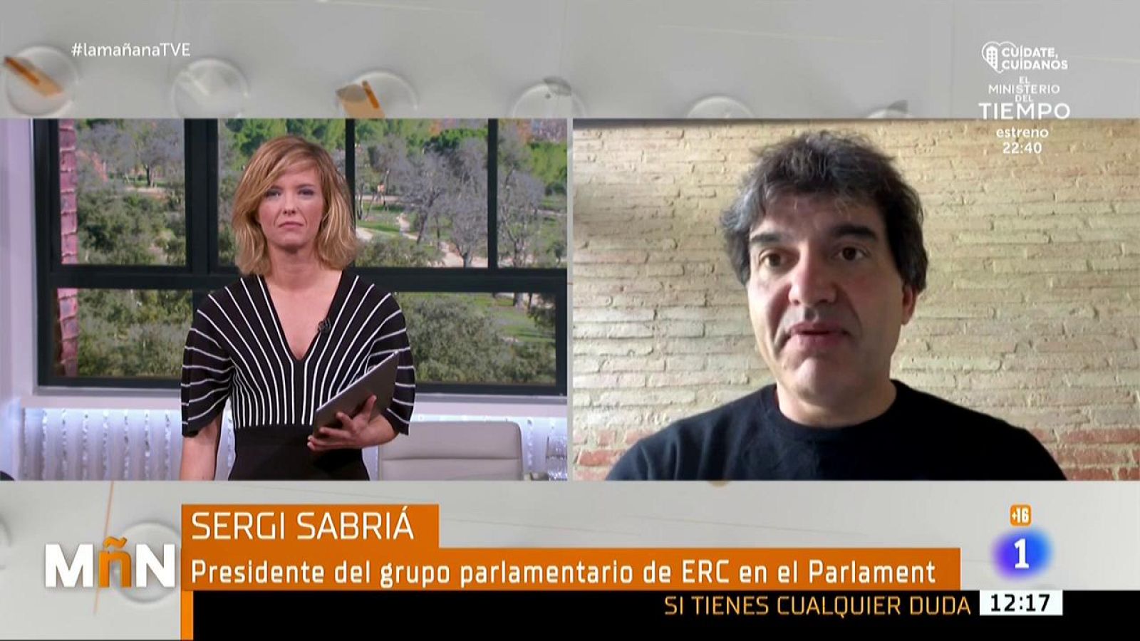 Entrevista a Sergi Sabrià, de ERC - La mañana | Ver