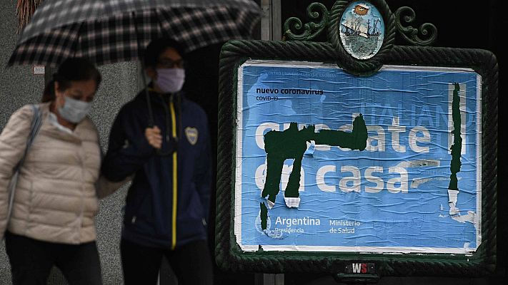 Telediario 1 - Protestas en Argentina por las excarcelaciones de presos ante el coronavirus