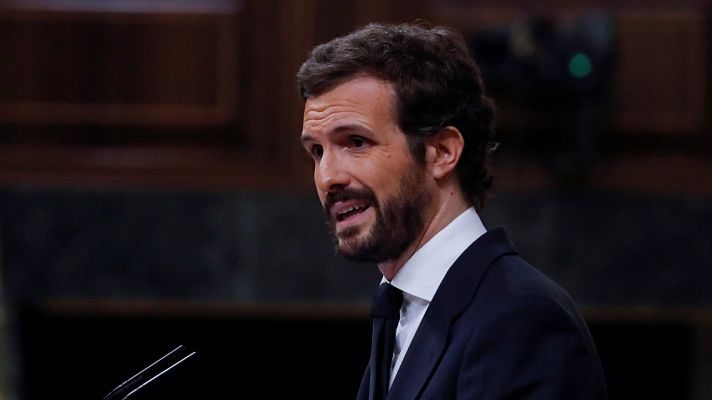 Especiales informativos - Casado acusa a Sánchez de sobrepasar los límites del estado de alarma y aplicar un "estado de excepción encubierto"