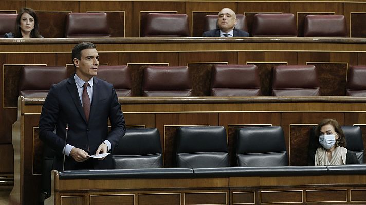 Telediario 1 - Así ha sido la progresiva pérdida de apoyos al Gobierno en el Congreso para prorrogar el estado de alarma