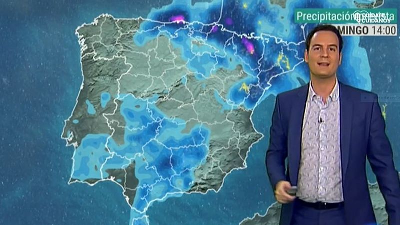 El tiempo - Fuertes lluvias en el Cantábrico y el nordeste, y descenso de temperaturas