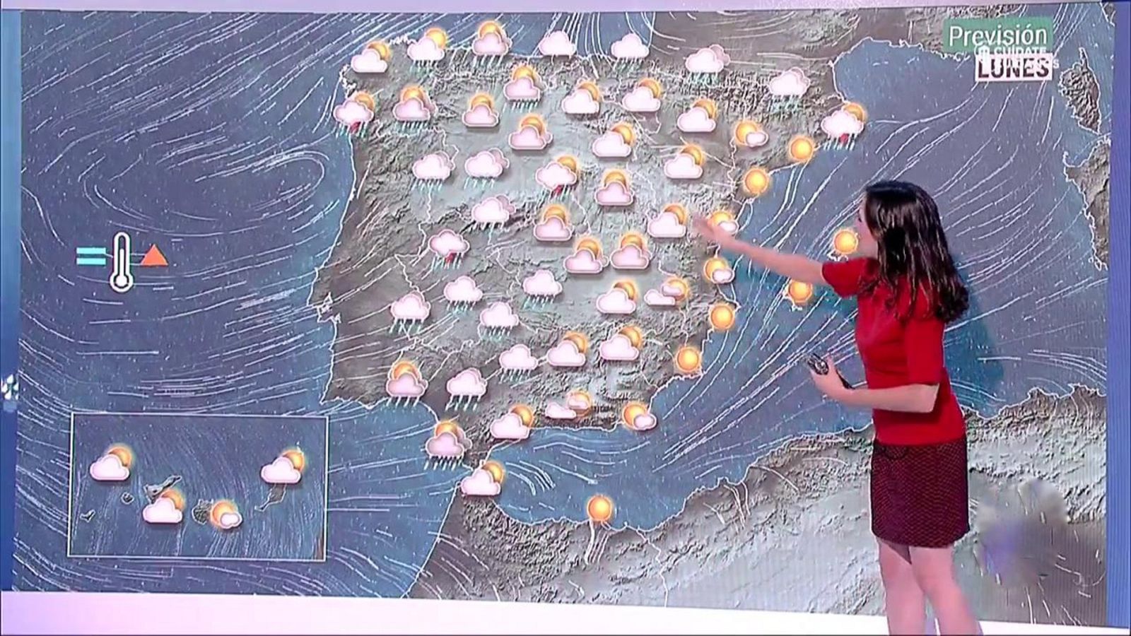 Tiempo revuelto con lluvias y tormentas en varias zonas de la Península