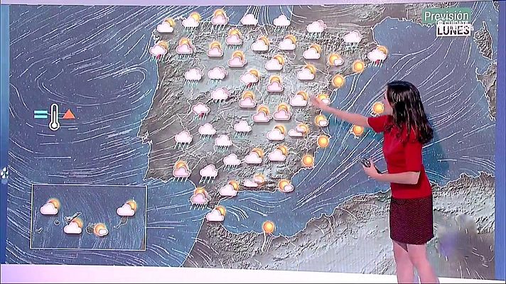 El tiempo - Tiempo revuelto con lluvias y tormentas en varias zonas de la Península