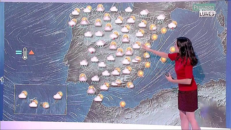 Tiempo revuelto con lluvias y tormentas en varias zonas de la Península