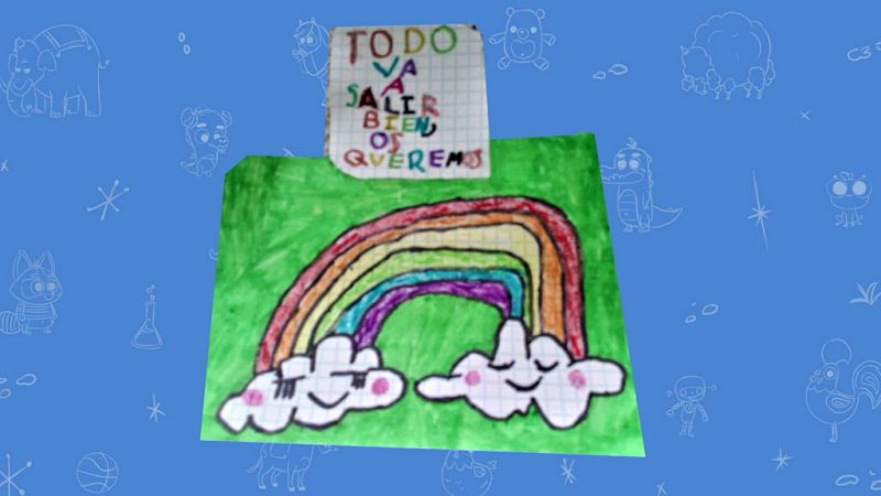 ¡Quédate en casa y todo saldrá bien!...dibujos para la esperanza II - Agus & Lui: Churros y Crafts | Ver
