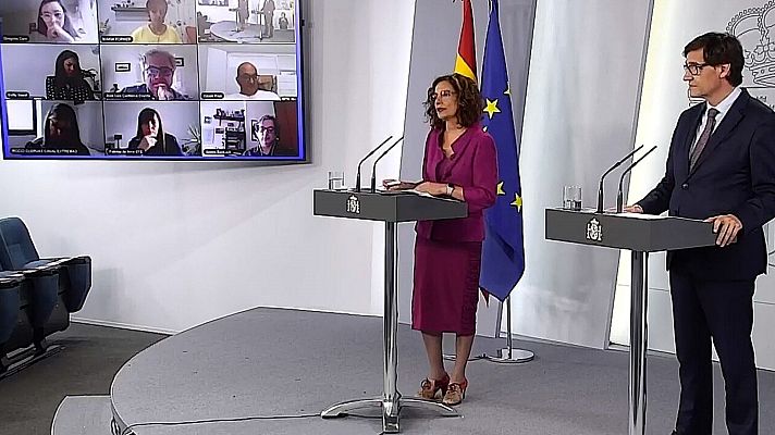 Especial Coronavirus - Comparecencia ministra portavoz y ministro de Sanidad