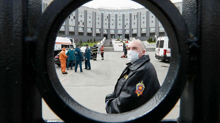 Telediario 1 - Rusia reabre su actividad económica pese a los contagios