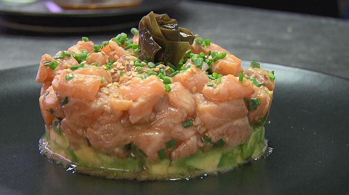 RTVE Cocina - Tartar de salmón con soja y wasabi