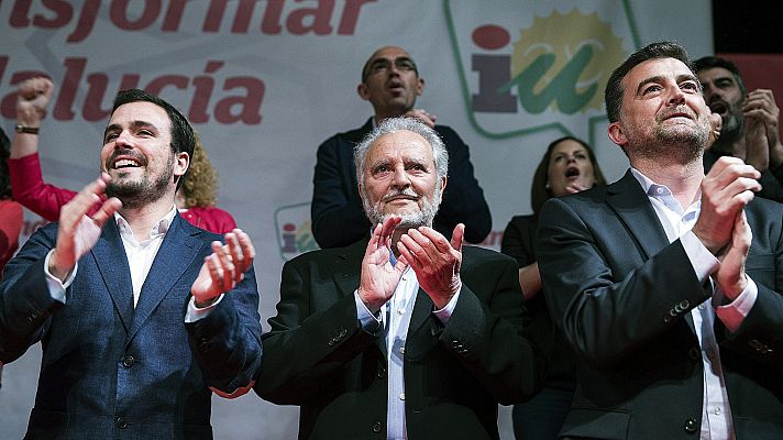 Telediario 1 - La política española llora la muerte de Anguita