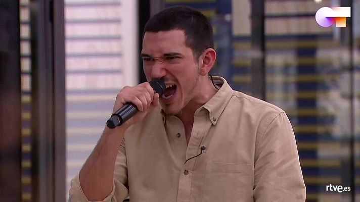 OT 2020 - Bruno canta "A las nueve" 1r pase de micros