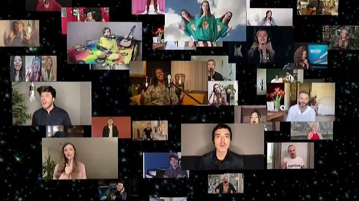 Eurovisión - Candidatos de Eurovisión 2020 cantan "Love shine a light"