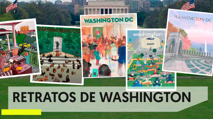 Especial Coronavirus - Carlos Carmonamedina: el ilustrador de un Washington confinado