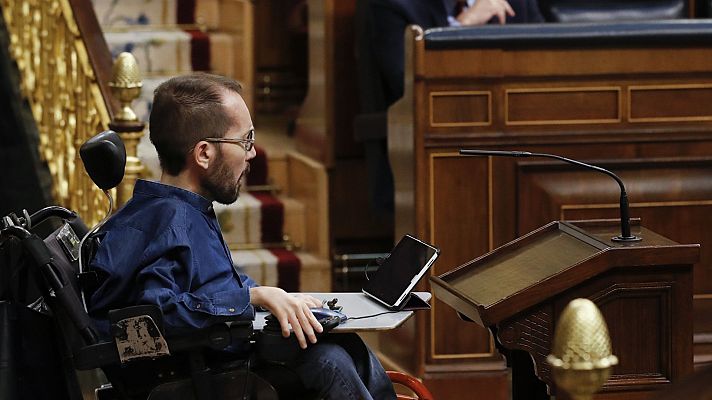 Especiales informativos - Echenique le dice a Casado que Ayuso "es su ejemplo a seguir"