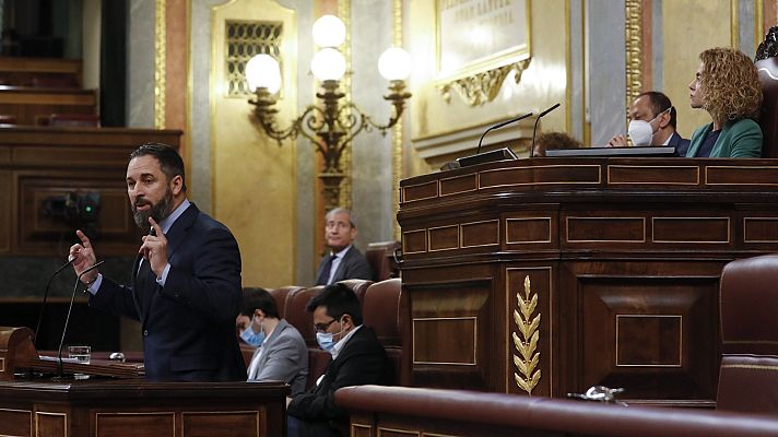 Especiales informativos - Abascal llama a los ciudadanos a participar en "la caravana de vehículos" del 23 de mayo contra el Gobierno