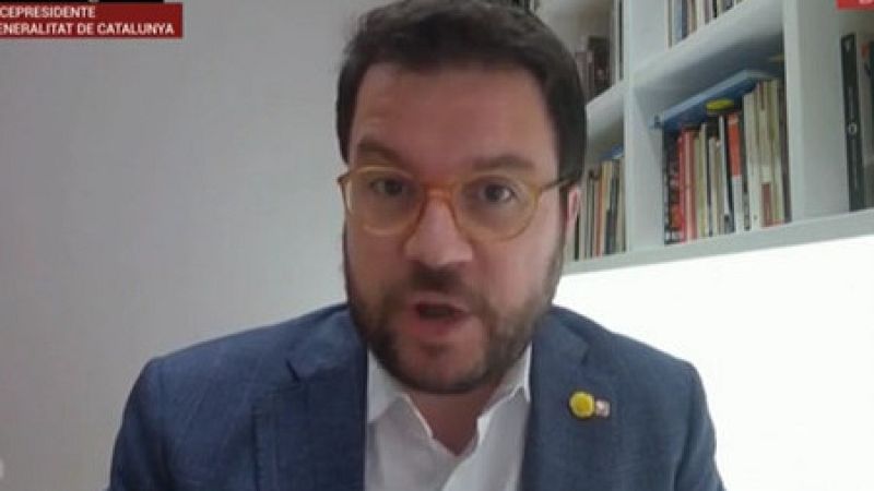 Pere Aragonès (ERC): "El Gobierno ha dado un paso atrás al aliarse con Cs, pero puede rectificar" - La noche en 24h | Ver