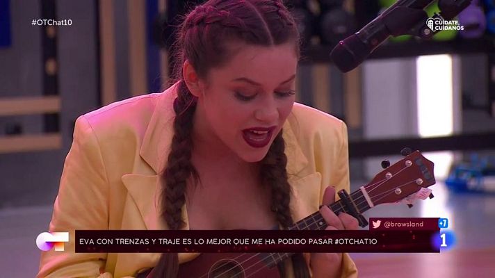 El chat de OT - Eva canta una canción a Ivan Labanda en El Chat 10