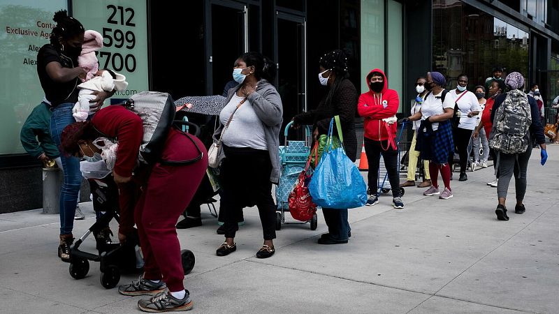 Más de 38 millones de estadounidenses han solicitado el subsidio por desempleo en las últimas 9 semanas - RTVE.es - Telediario 1 | Ver