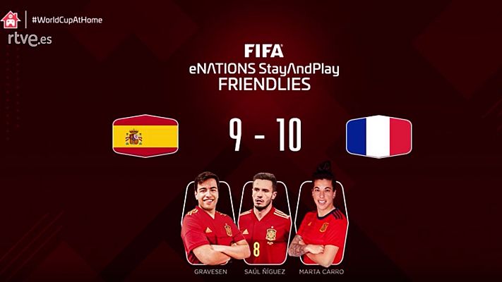  - Francia se impone a España por un gol en los amistosos del eNations Cup