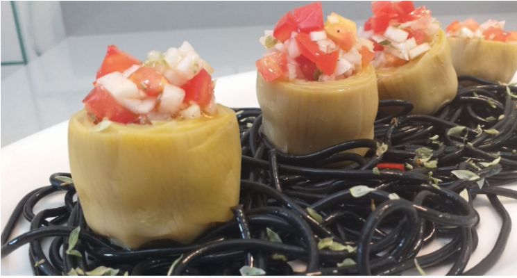 RTVE Cocina - Corazones de alcachofas rellenos de vinagreta