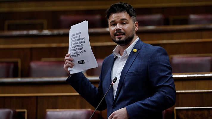 Informativo 24h - Rufián, sobre Pérez de los Cobos: "Los informes de la Guardia Civil no son más falsos ahora que los que hacía sobre el 1-O"