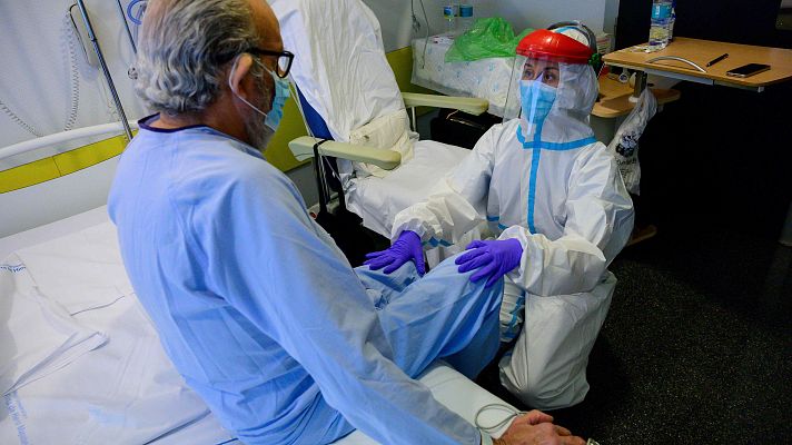 Telediario 1 - Uno de cada cinco pacientes ingresados con COVID-19 en España ha fallecido