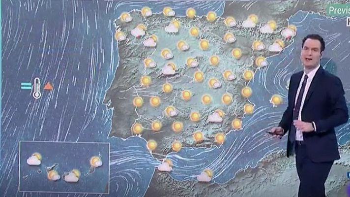 Telediario 1 - La Aemet prevé tiempo seco y soleado en gran parte del país