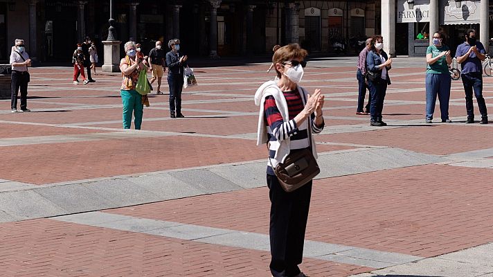 Telediario 1 - Homenajes a las víctimas que se fueron sin despedida
