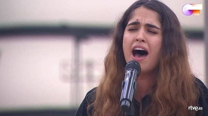 OT 2020 - Anajú canta "Nana del Mediterráneo" 2o pase de micros