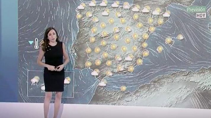 Telediario 1 - La Aemet prevé lluvias y chubascos en Canarias, Cantábrico y Pirineos