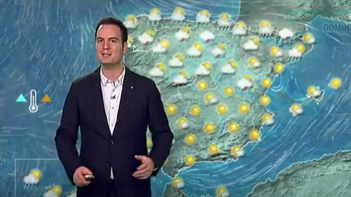 Telediario 1 - La Aemet prevé tormentas fuertes en el Pirineo oriental, Cataluña y Sistema Ibérico