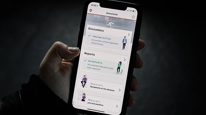Telediario 1 - Cada vez más países usan aplicaciones y sistemas de rastreo de contagiados para evitar rebrotes