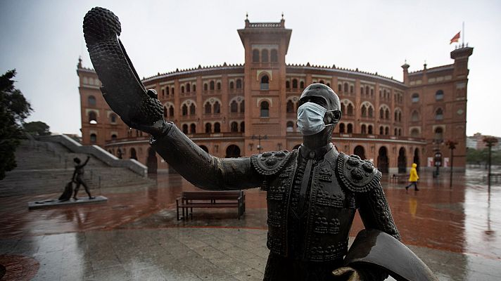 Telediario 1 - Los empresarios taurinos dan por perdida la mitad de la temporada debido al coronavirus