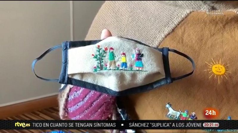 Mujeres de Perú y Bolivia crean mascarillas con raíces - RTVE Igualdad | Ver