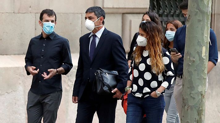 Telediario 1 - La Fiscalía pide 10 años para Trapero por sedición pero abre la puerta a una condena sin cárcel por desobediencia