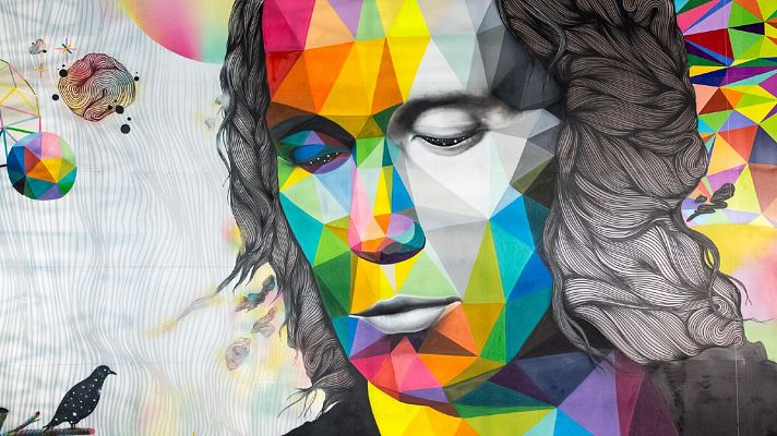 Telediario 1 - El mundo de colores de Okuda estará también en un libro