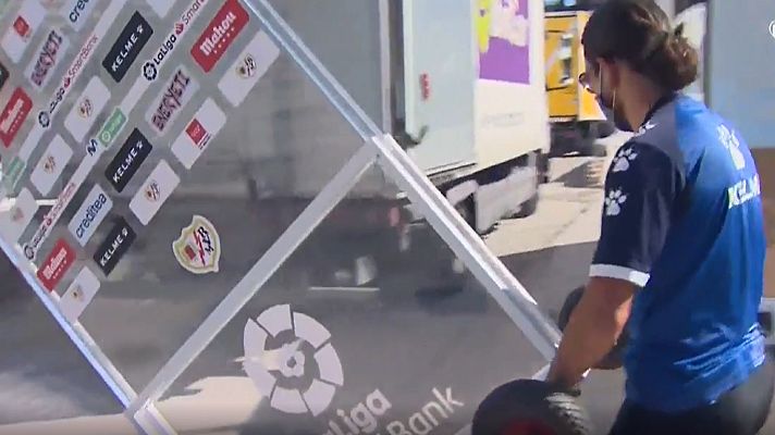 Telediario 1 - El estadio de Vallecas, listo para la vuelta del fútbol