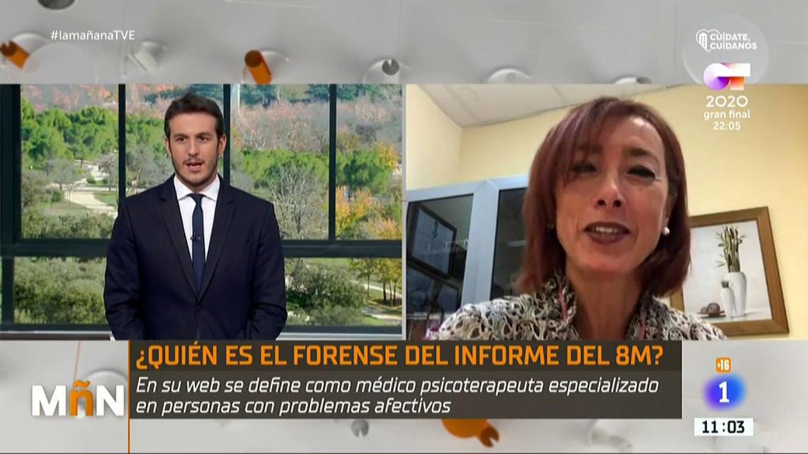¿Quién es el forense del informe del 8M?